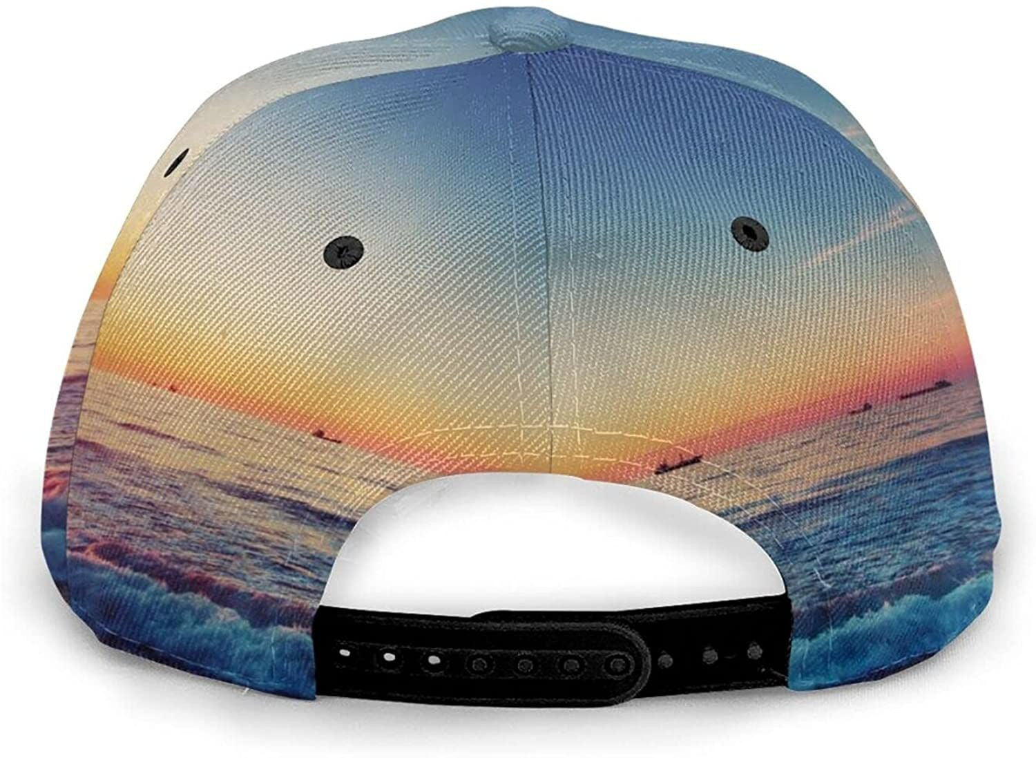Sea Beach Print Classic Baseball 3D Cap Adjustable Twill Sports Dad Hats for Unisex Trucker Hats Custom Hats Gifts For Men & Women
