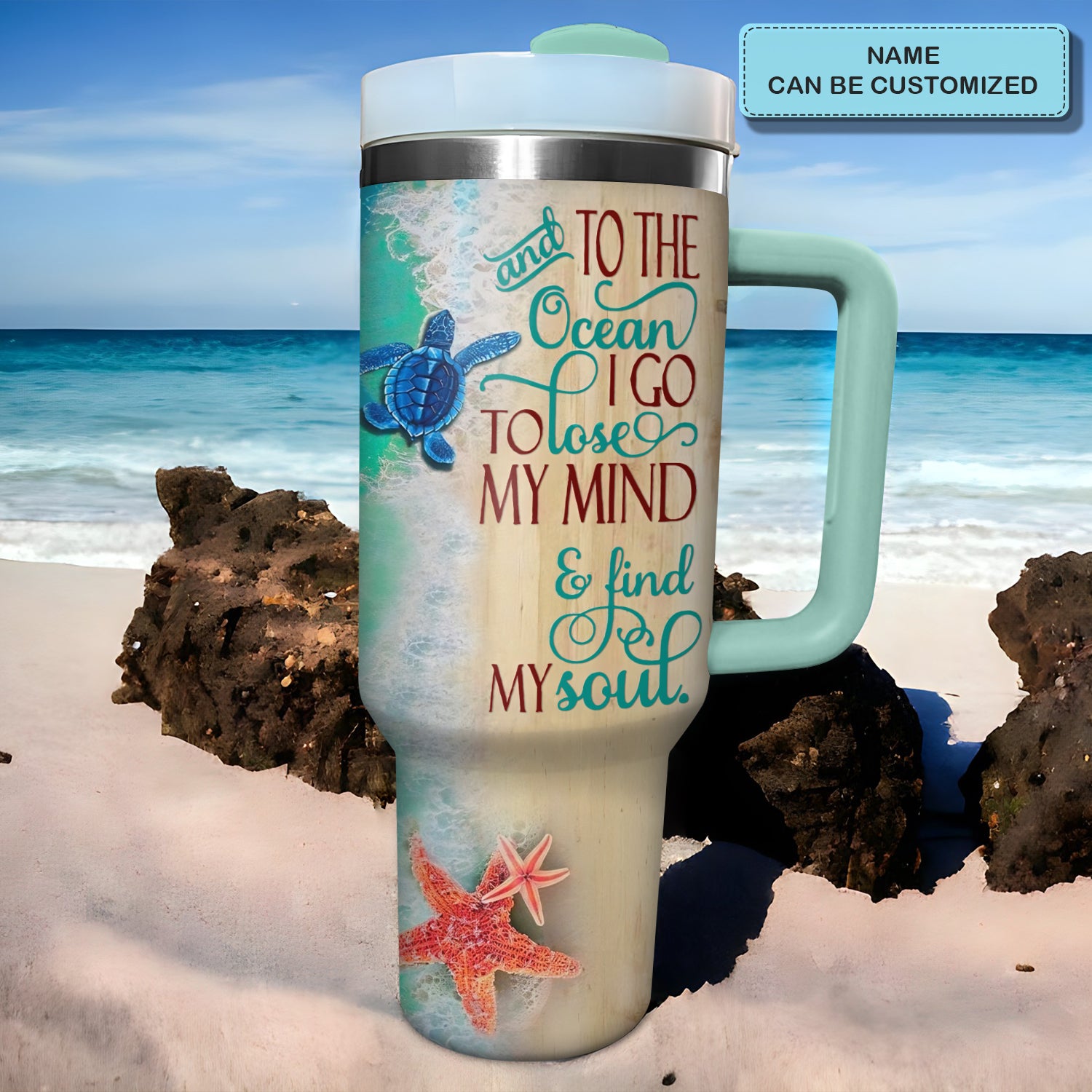 Sea Turtle Custom Stanley Cup 40 oz 30 oz Tumbler With HandleTVC2301727 - Image 2