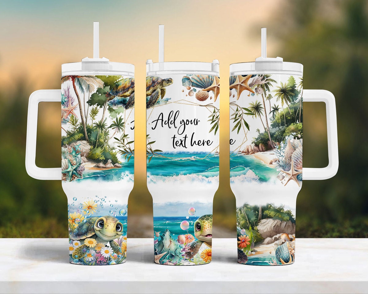 Sea Turtle Custom Stanley Cup 40 oz 30 oz Tumbler With HandleTVC2301894
