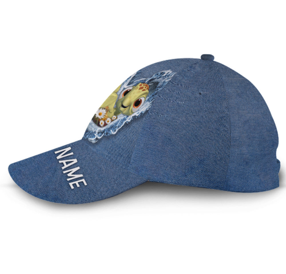 Sea Turtle jean Hat Classic Cap Trucker Hats Custom Hats Gifts For Men & Women