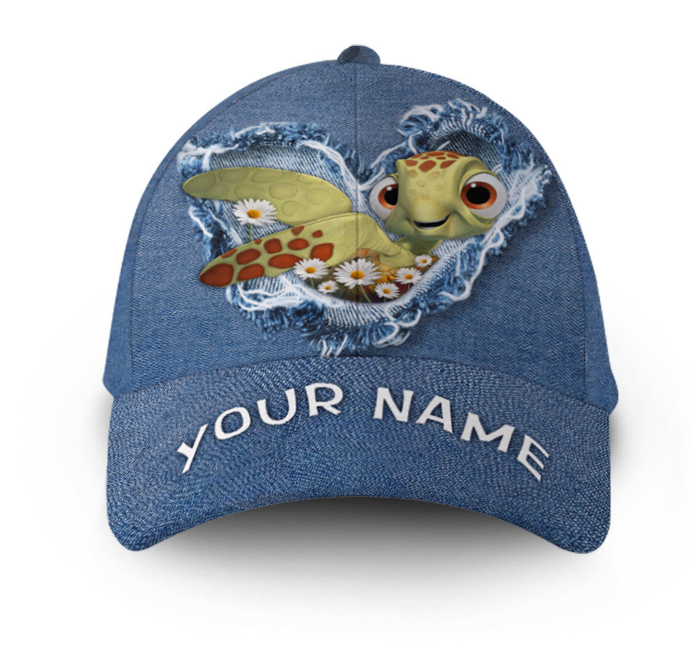 Sea Turtle jean Hat Classic Cap Trucker Hats Custom Hats Gifts For Men & Women