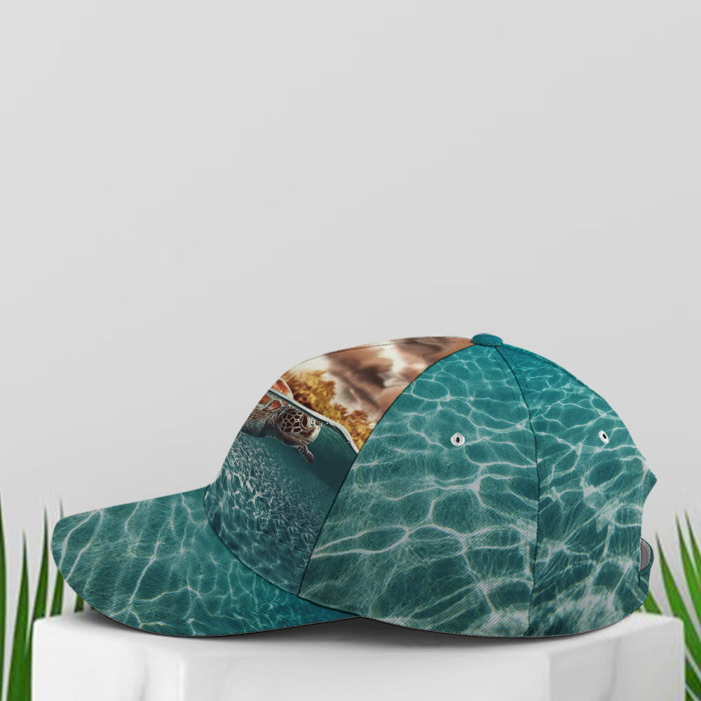 Sea Turtle Ocean Theme Baseball Cap Trucker Hats Custom Hats Gifts For Men & Women