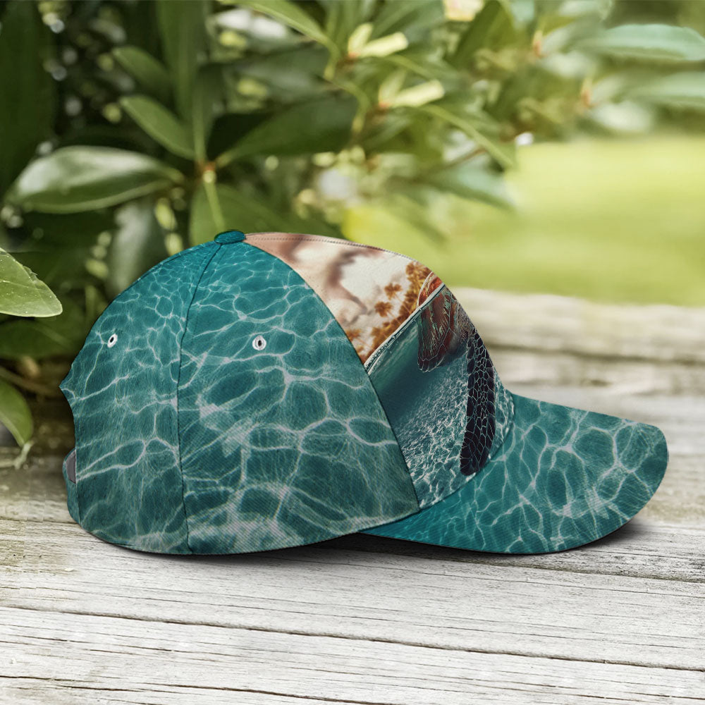 Sea Turtle Ocean Theme Baseball Cap Trucker Hats Custom Hats Gifts For Men & Women