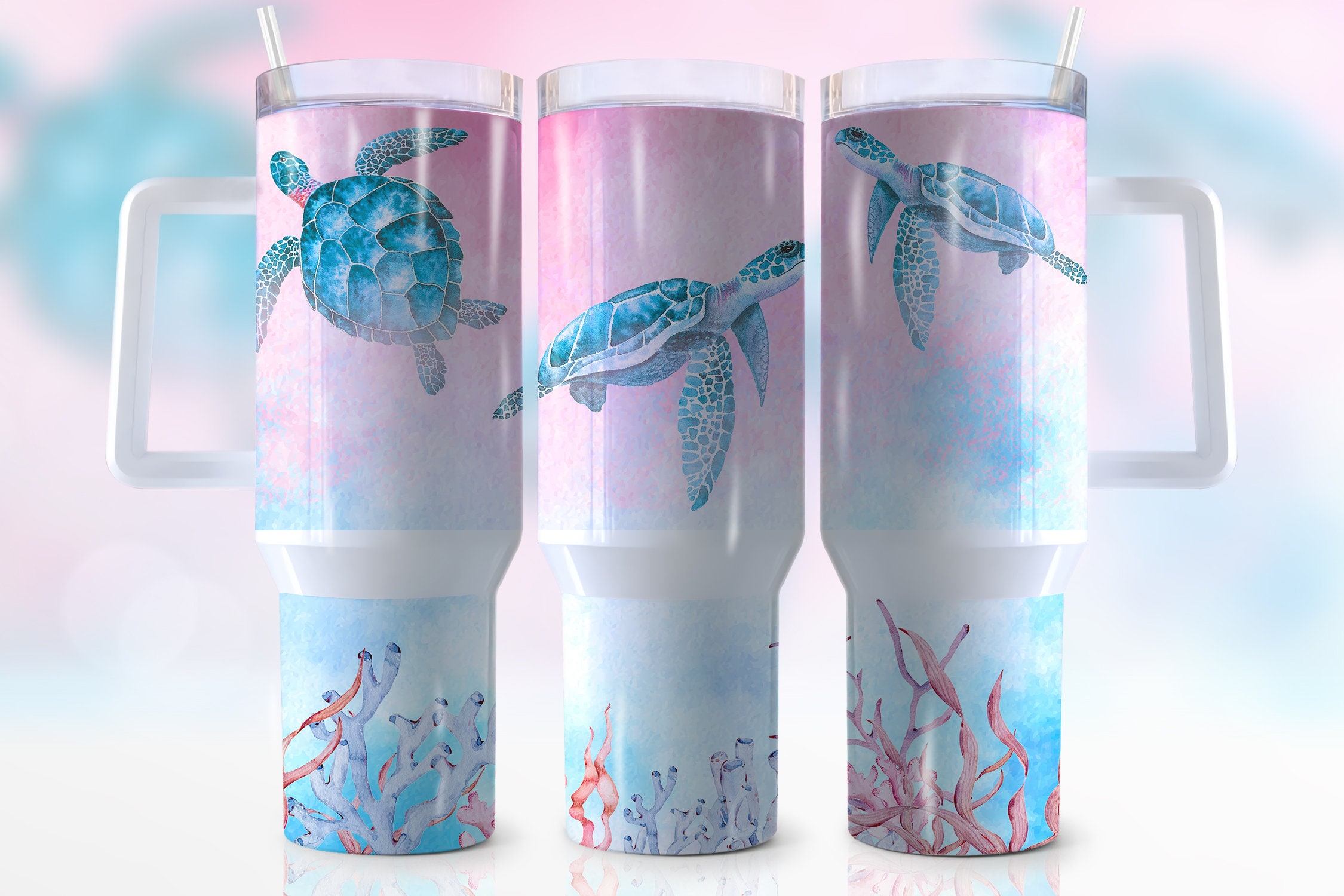 Sea Turtles Custom Stanley Cup 40 oz 30 oz Tumbler With HandleTVC2301942