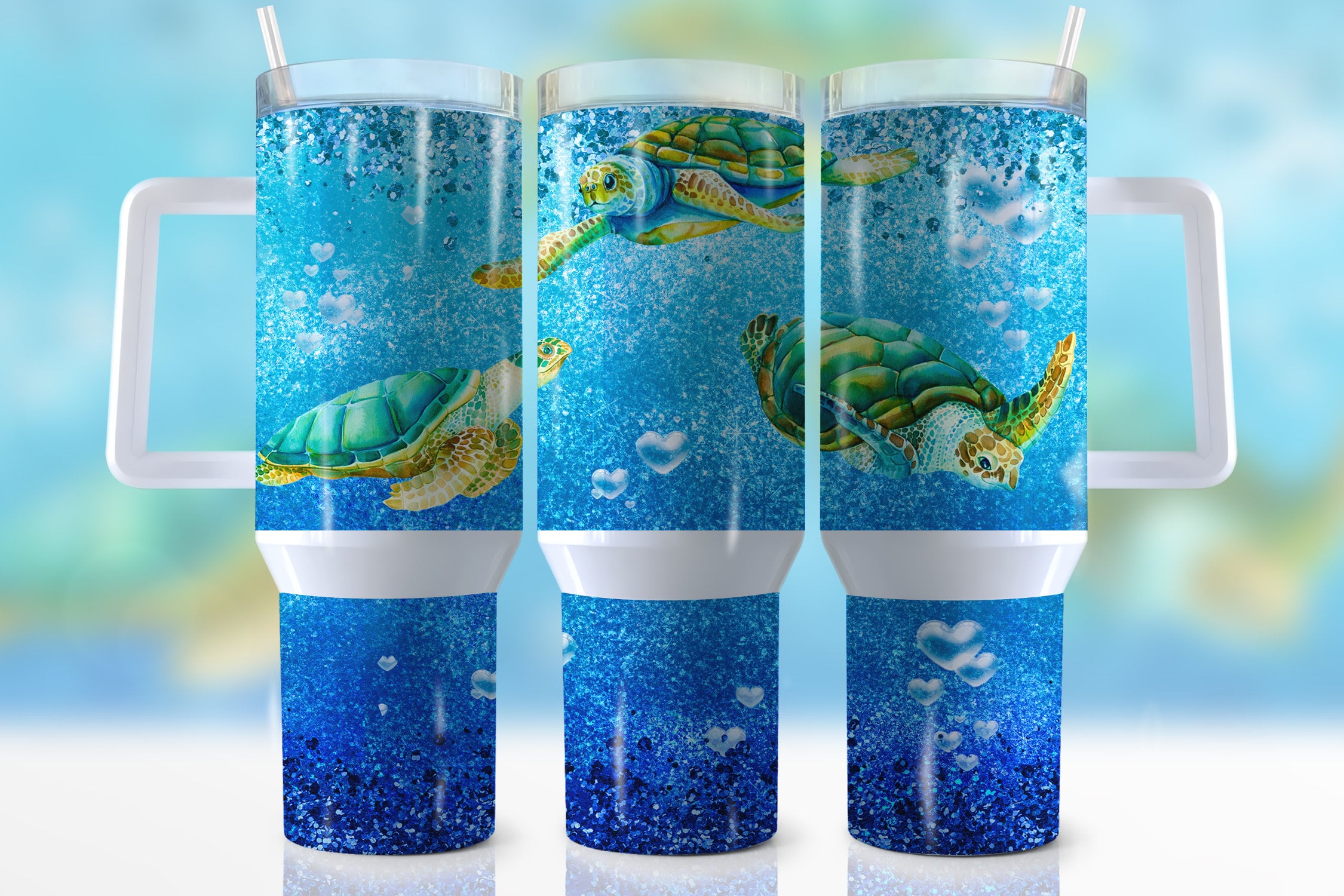 Sea Turtles Custom Stanley Cup 40 oz 30 oz Tumbler With HandleTVC2301945