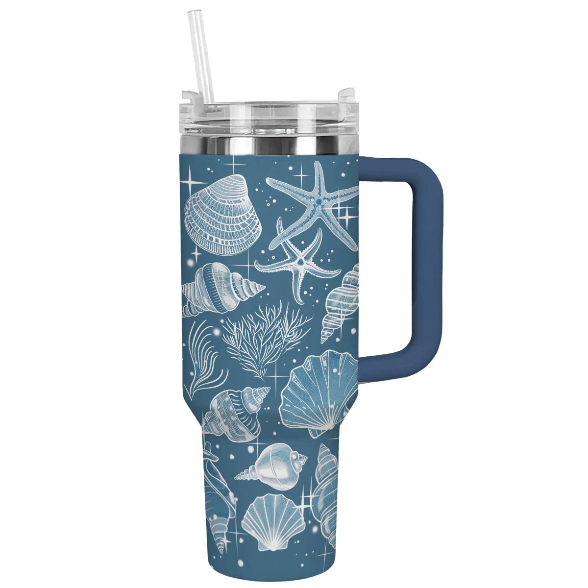 SeaShell Ocean Custom Stanley Cup 40 oz 30 oz Tumbler With HandleTVC2301792