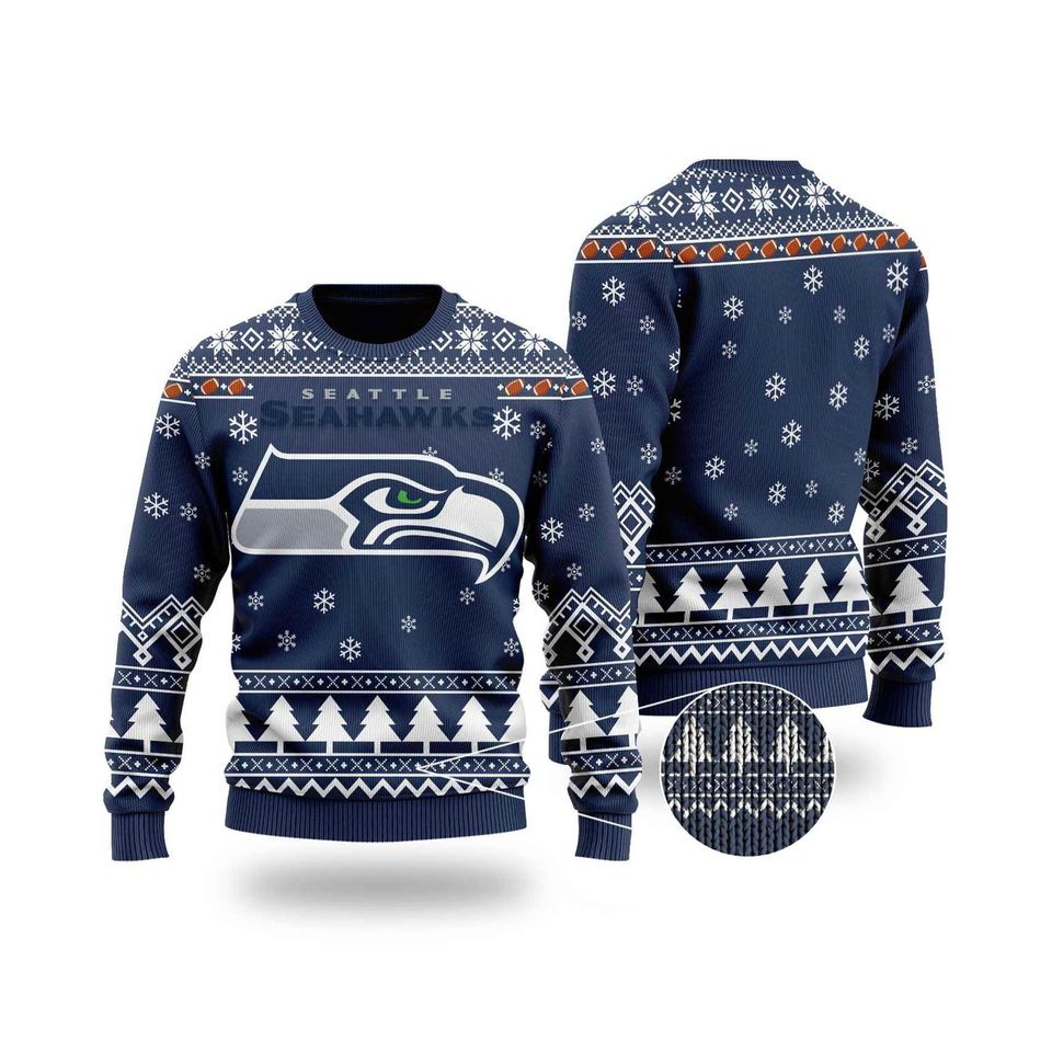 Seattle Football Ugly Christmas Sweater
