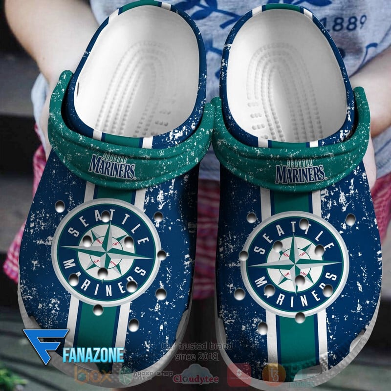 Seattle Mariners MLB Sport Crocs Clogs Crocband Shoes Comfortable For Men Women and Kids