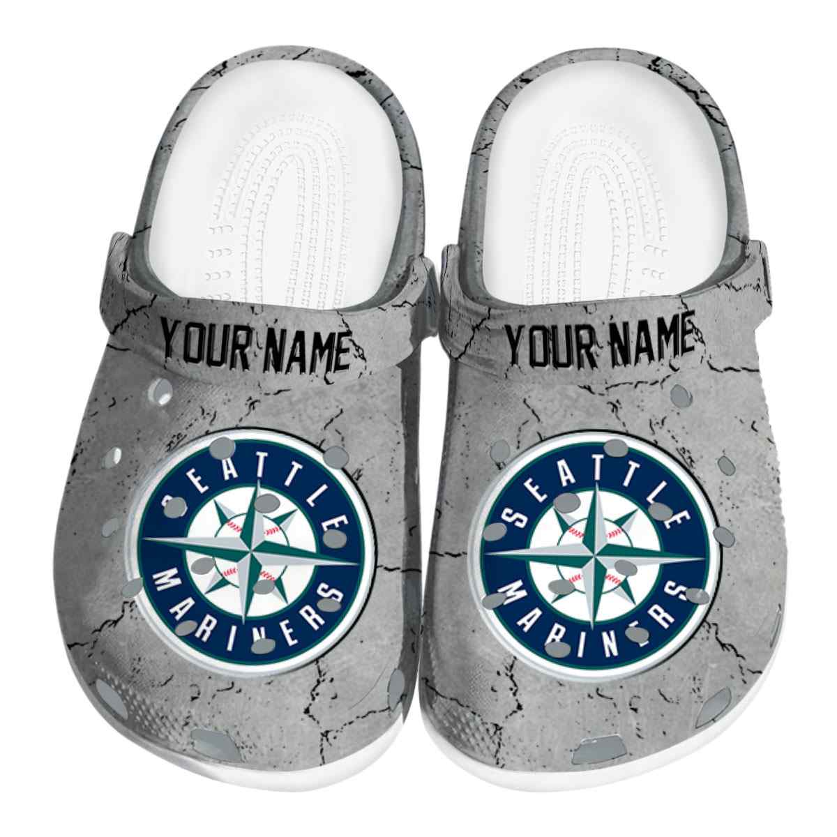 Seattle Mariners MLB Sport Crocs Crocband Clogs Shoes Comfortable For Men Women and Kids