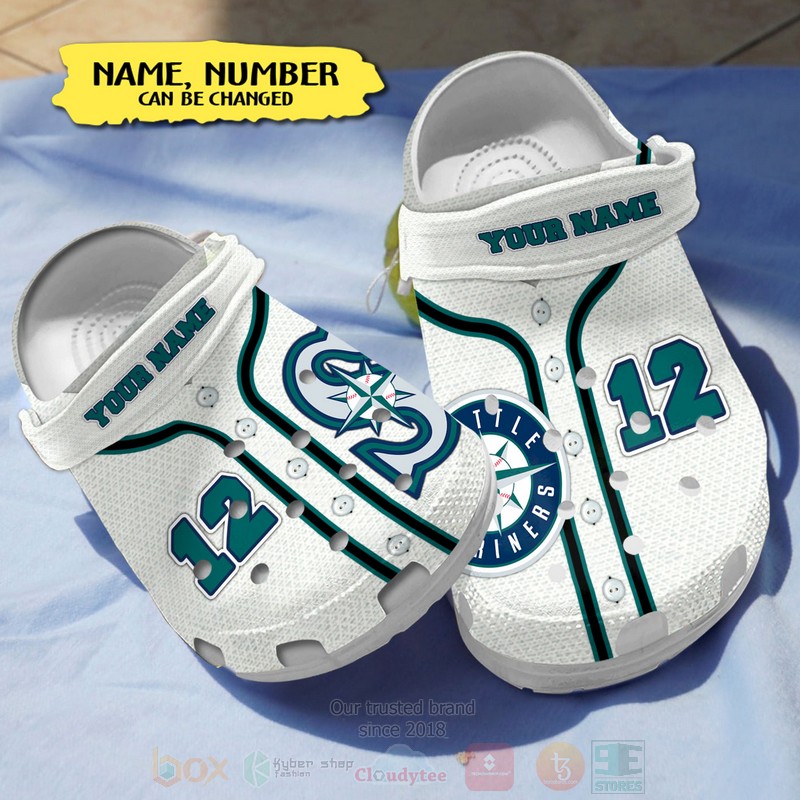 Seattle Mariners MLB Sport Crocs Crocband Clogs Shoes Comfortable For Men Women and Kids