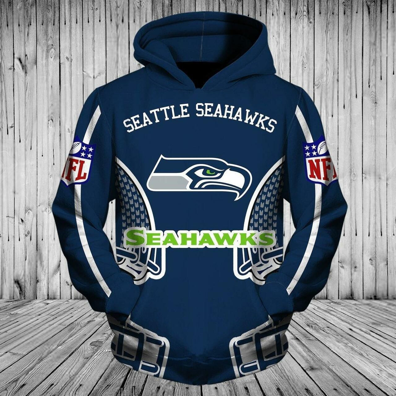 Seattle Seahawks 3D All Over Print Hoodie, Zip Hoodie