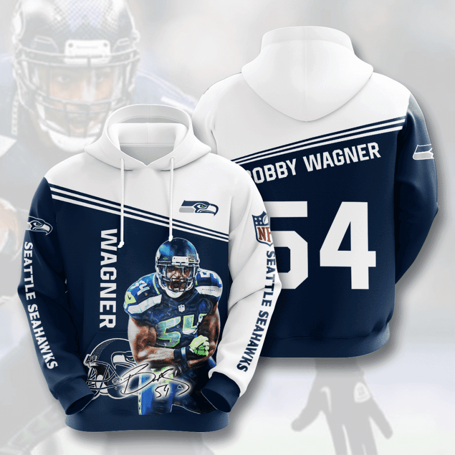 Seattle Seahawks Bobby Wagner 3D All Over Print Hoodie, Zip Hoodie