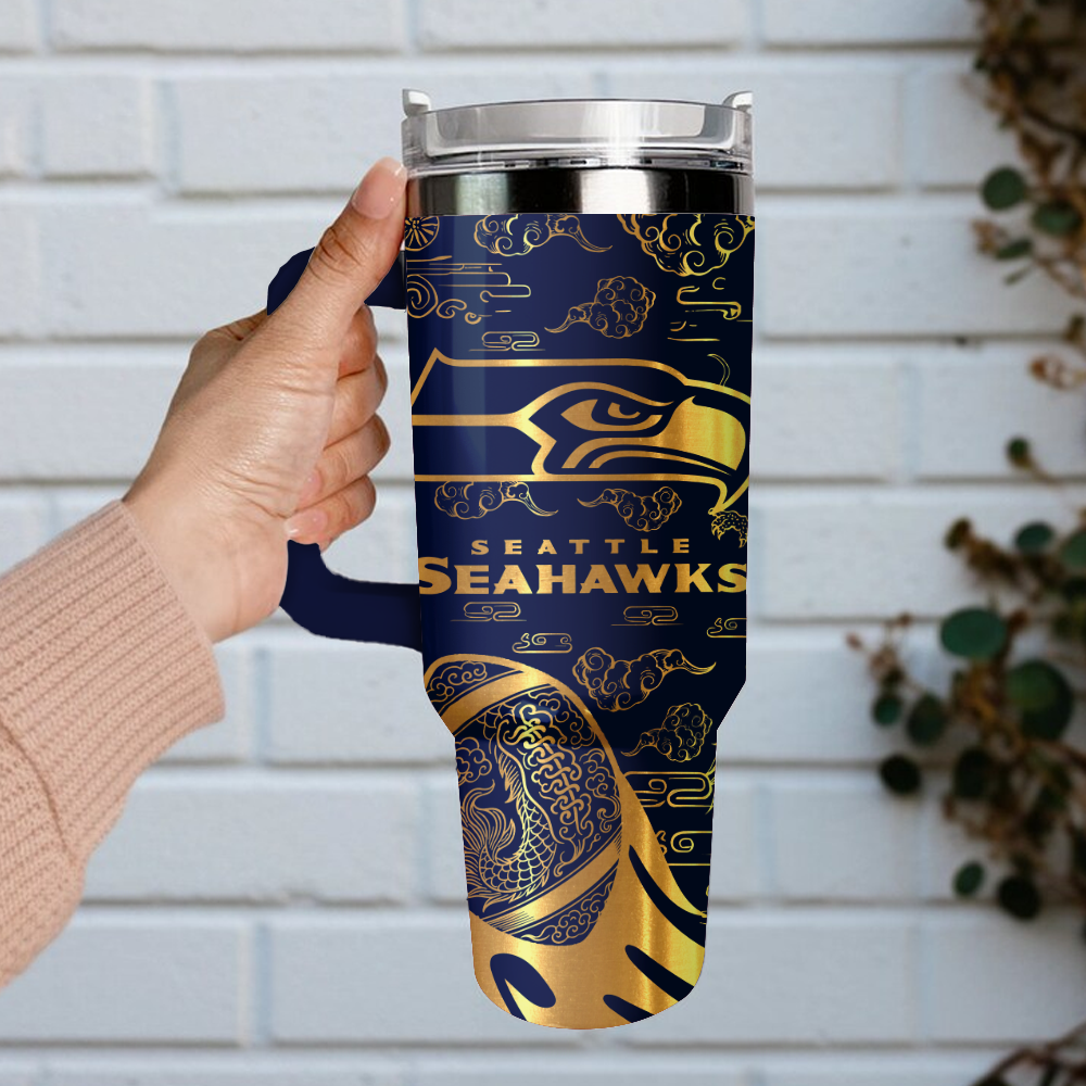 Seattle Seahawks Custom Stanley Cup 40 oz 30 oz Tumbler With HandleTVC2301108 - Image 4