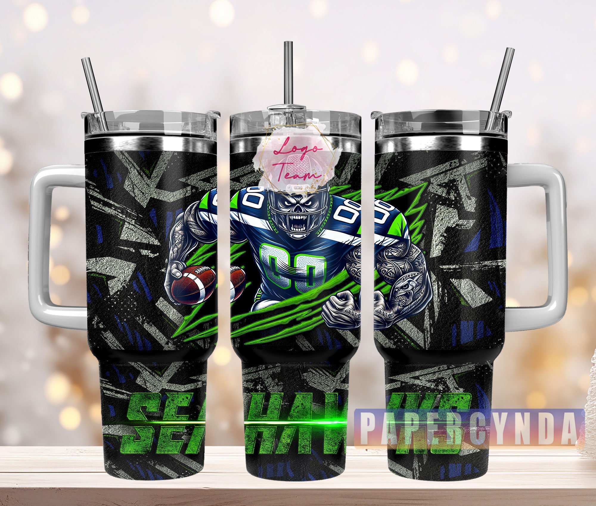 Seattle Seahawks Custom Stanley Cup 40 oz 30 oz Tumbler With HandleTVC2301839