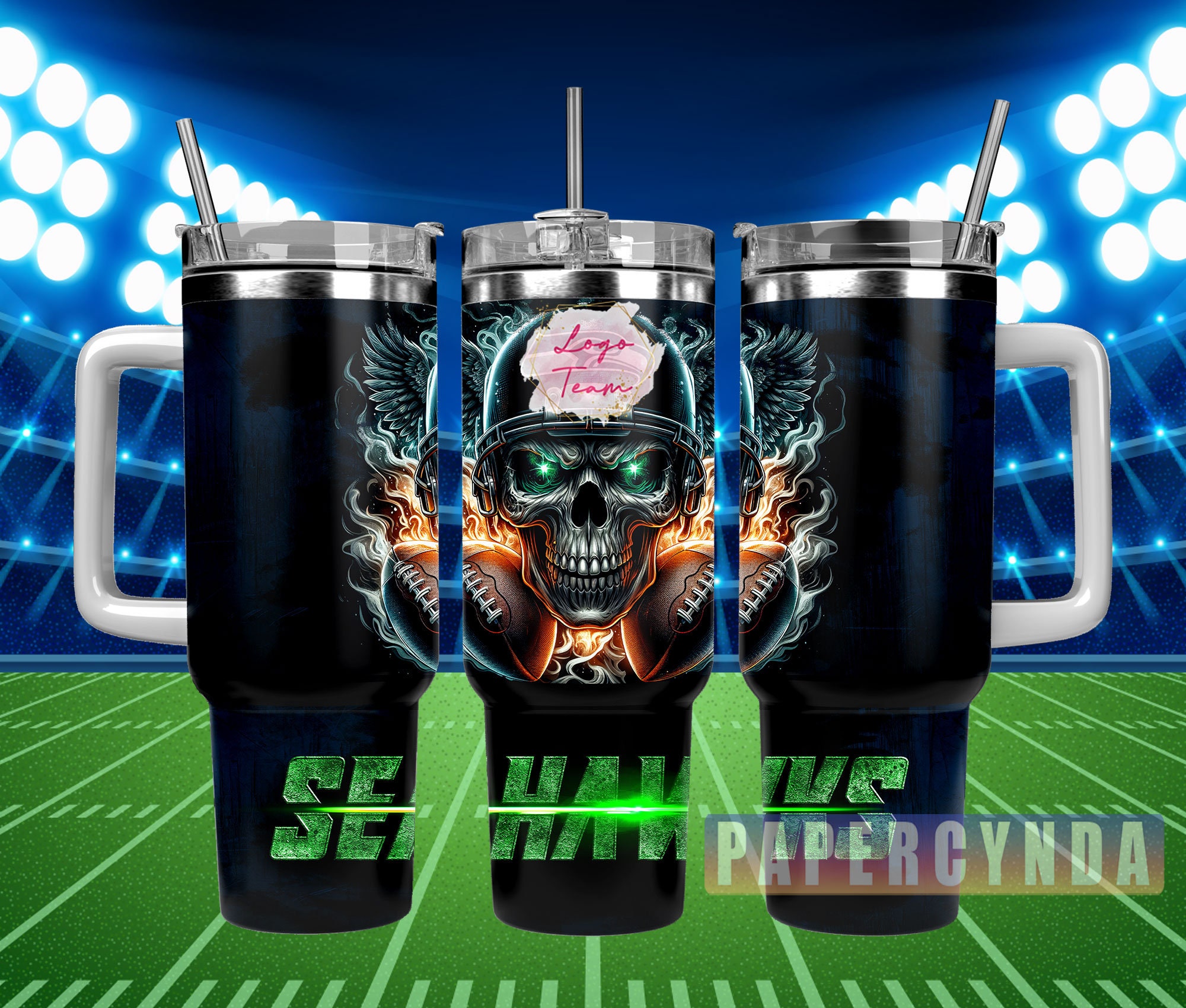 Seattle Seahawks Custom Stanley Cup 40 oz 30 oz Tumbler With HandleTVC2301841