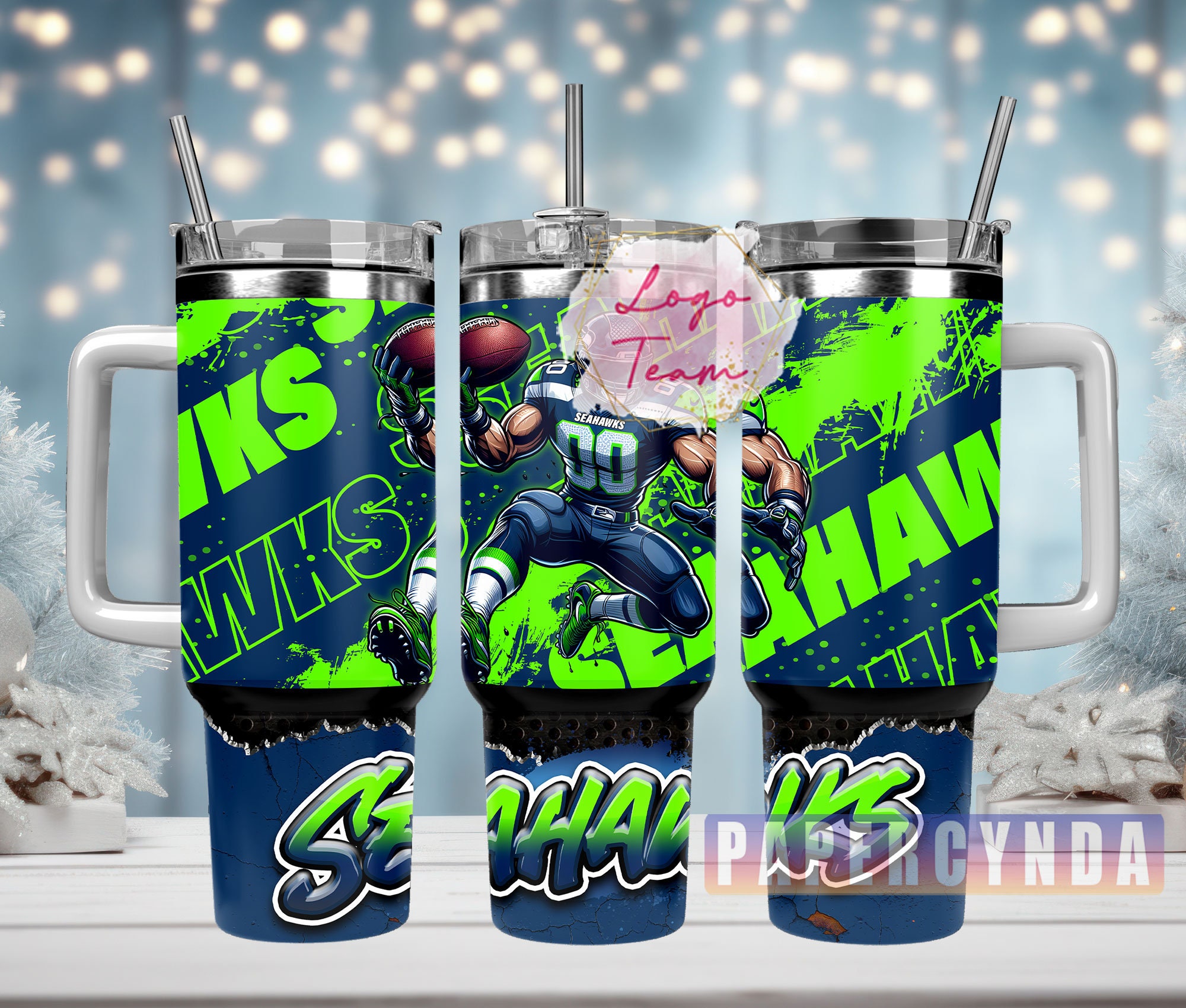 Seattle Seahawks Custom Stanley Cup 40 oz 30 oz Tumbler With HandleTVC2301842