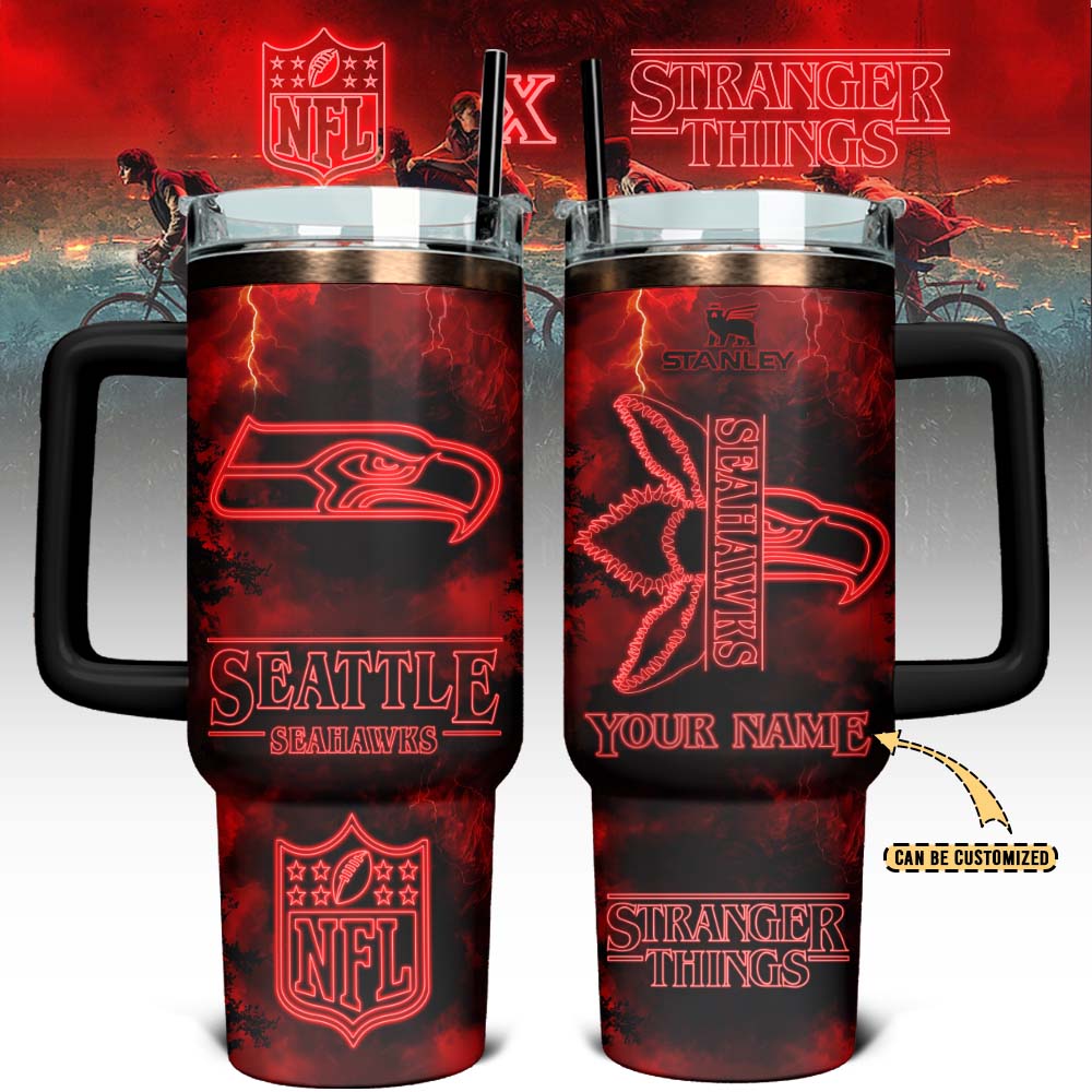 Seattle Seahawks Custom Stanley Cup 40 oz 30 oz Tumbler With HandleTVC230188