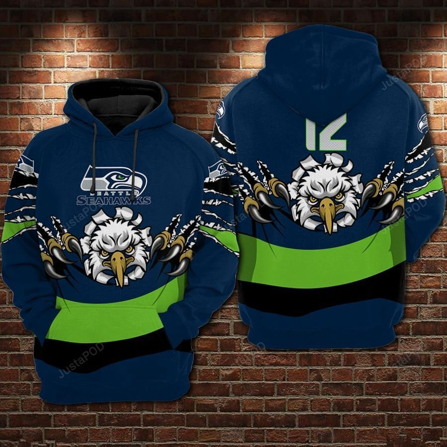 Seattle Seahawks Ncaa Football 3D All Over Print Hoodie, Zip Hoodie