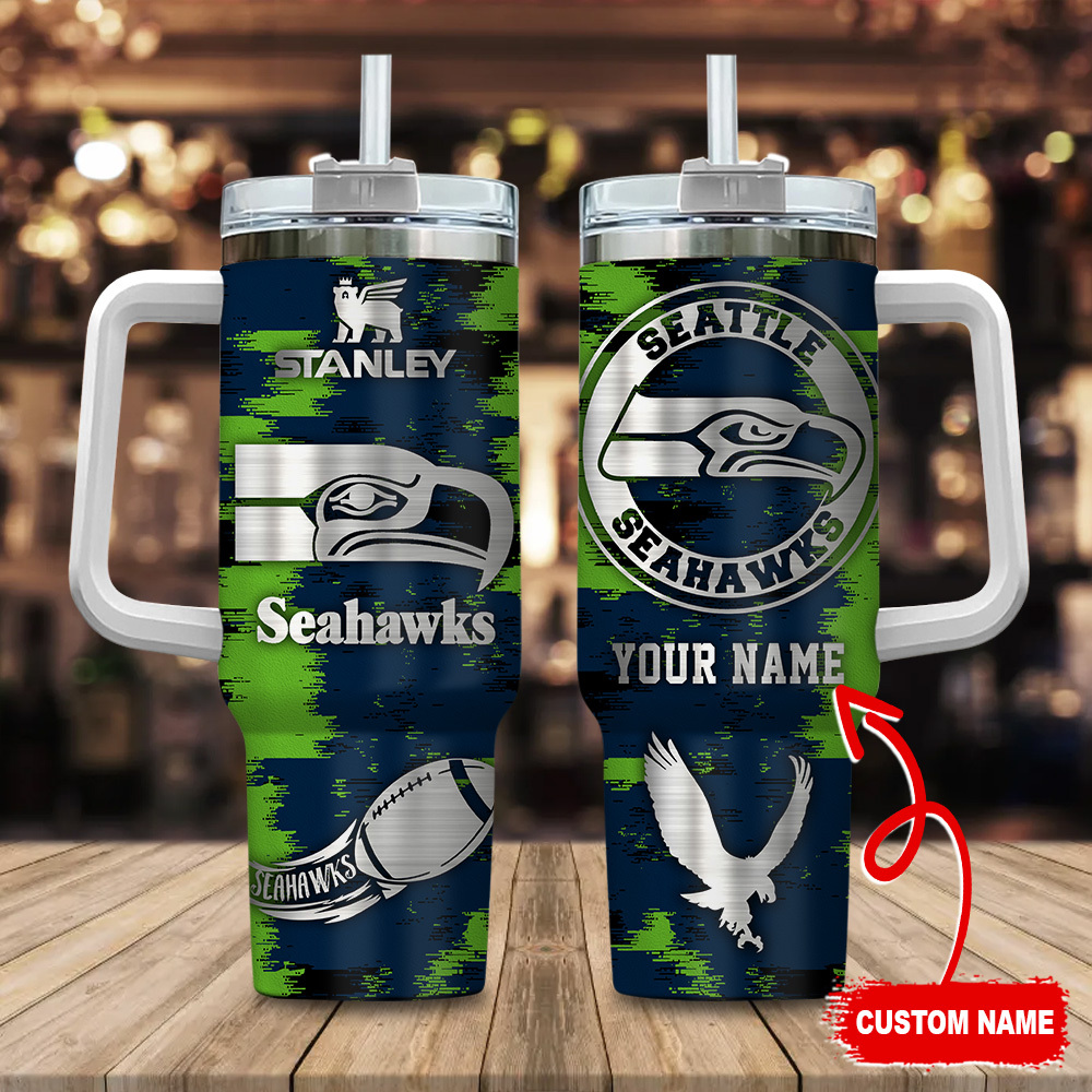 Seattle Seahawks NFL Custom Stanley Cup 40 oz 30 oz Tumbler With HandleTVC230150