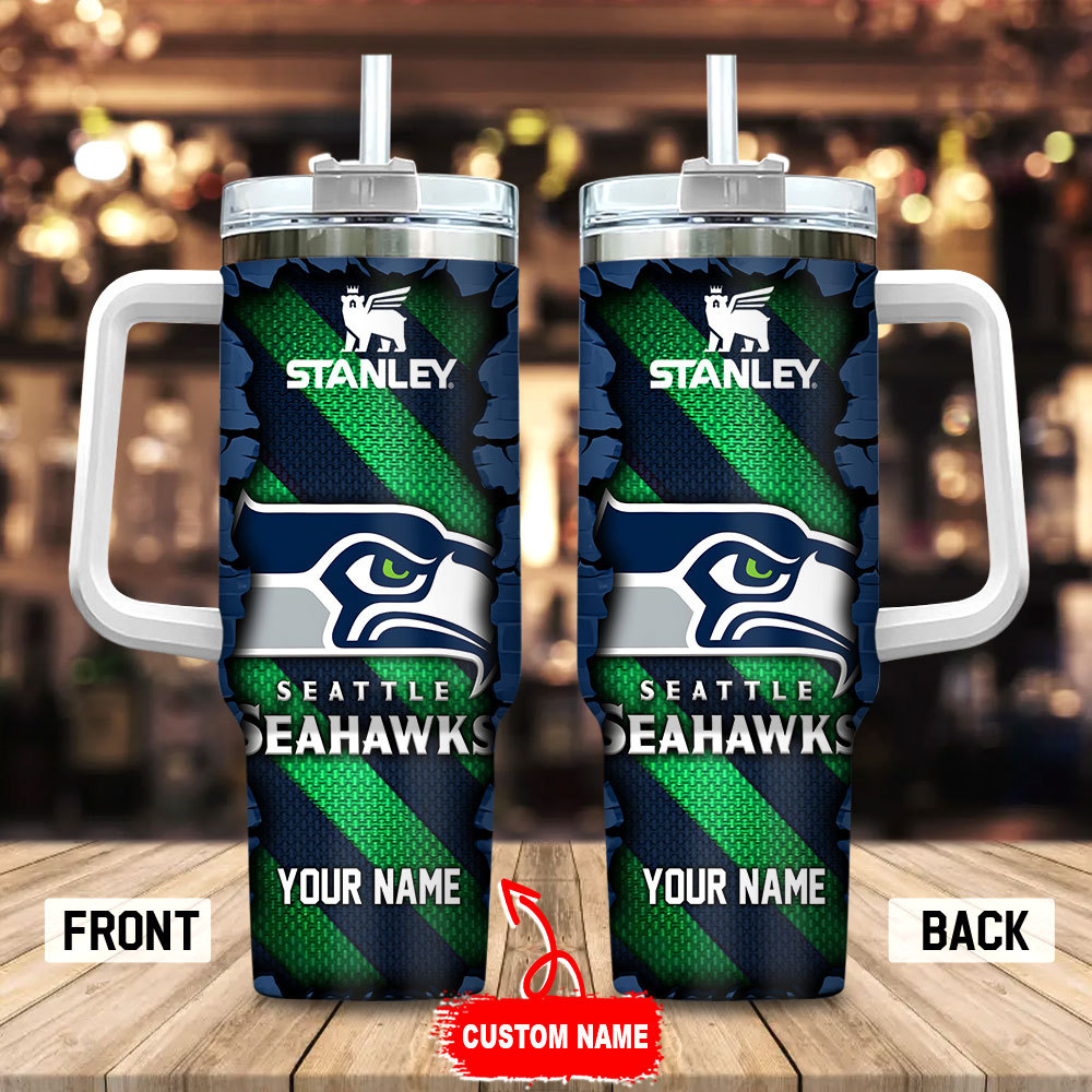 Seattle Seahawks NFL Custom Stanley Cup 40 oz 30 oz Tumbler With HandleTVC230157
