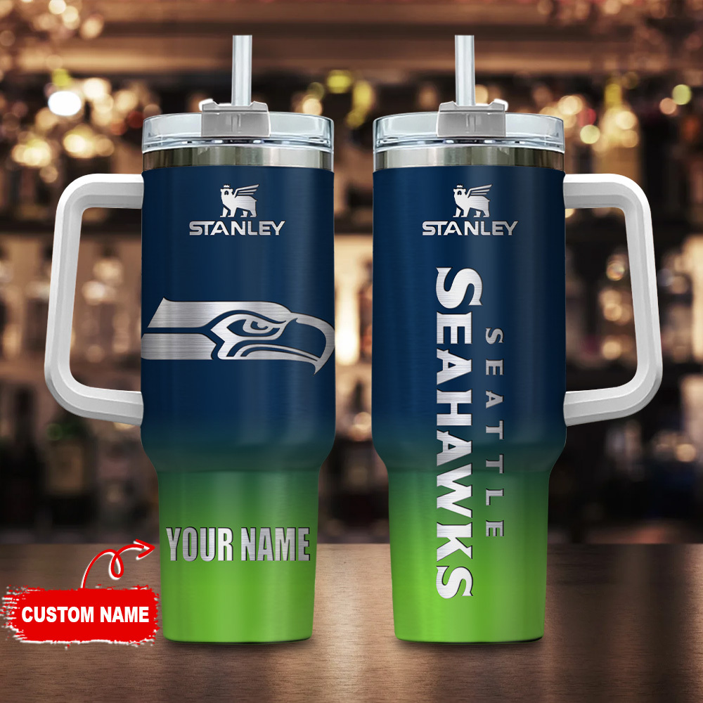 Seattle Seahawks NFL Custom Stanley Cup 40 oz 30 oz Tumbler With HandleTVC230180