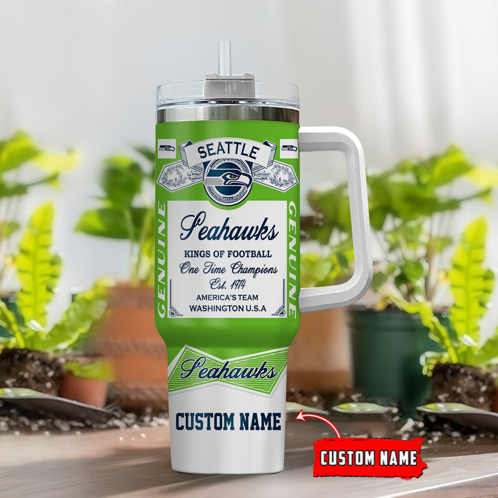 Seattle Seahawks NFL Nutrition Facts Custom Stanley Cup 40 oz 30 oz Tumbler With HandleTVC2301122 - Image 2