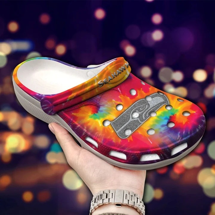 Seattle Seahawks NFL Sport Crocs Crocband Clogs Shoes Comfortable For Men Women and Kids