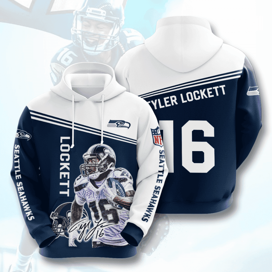 SEATTLE SEAHAWKS Tyler Lockett 3D All Over Print Hoodie, Zip Hoodie