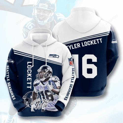 SEATTLE SEAHAWKS Tyler Lockett 3D All Over Print Hoodie, Zip Hoodie