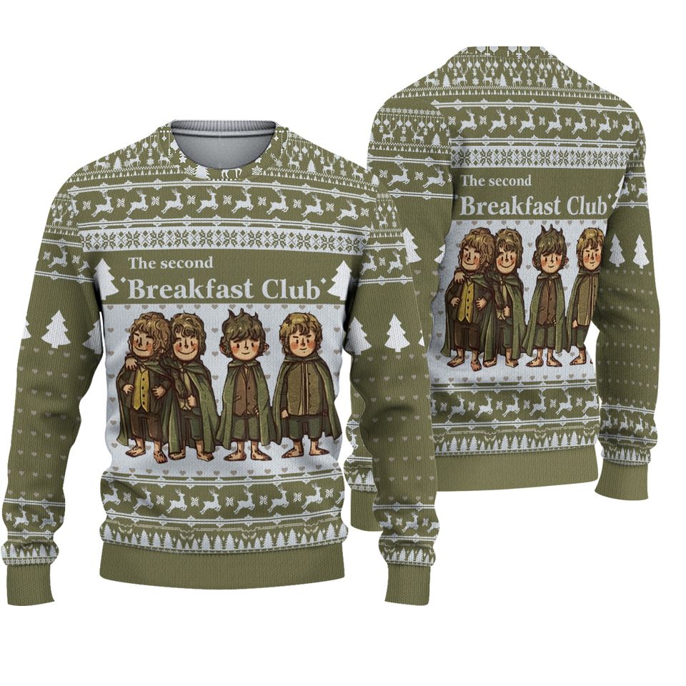 Second Breakfast Movie Ugly Christmas Sweater