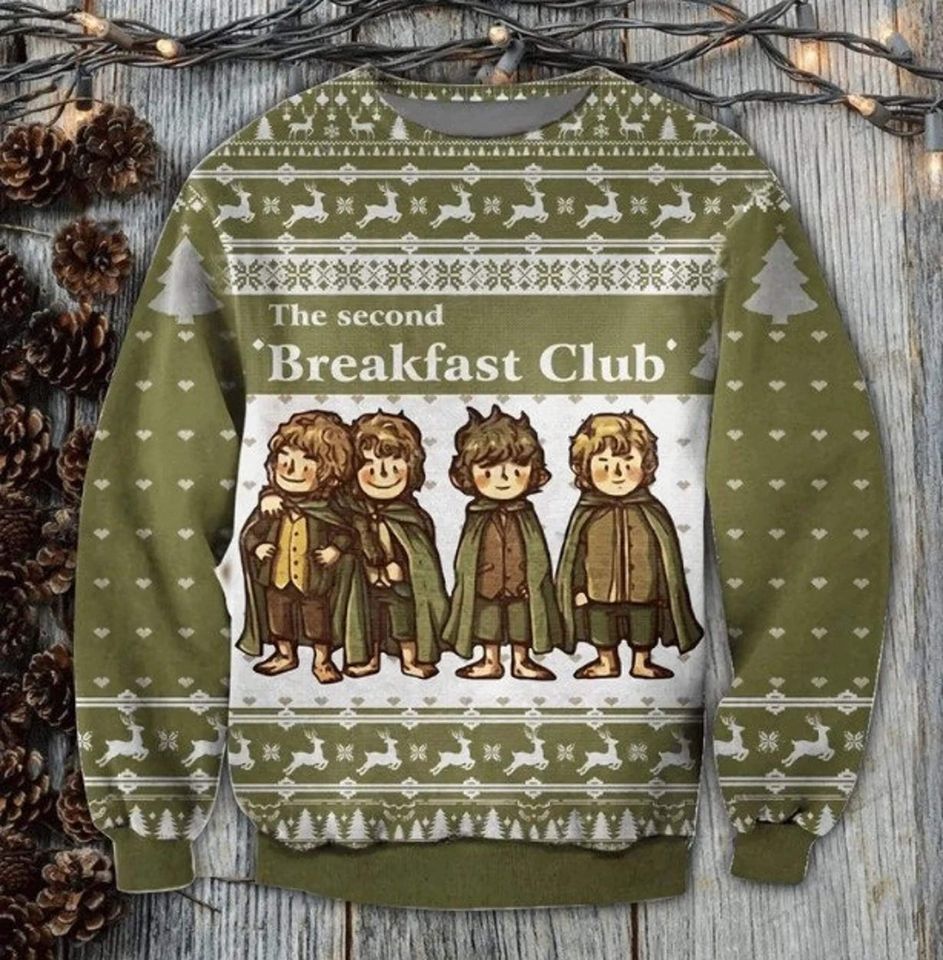 Second Breakfast Ugly Christmas Sweater