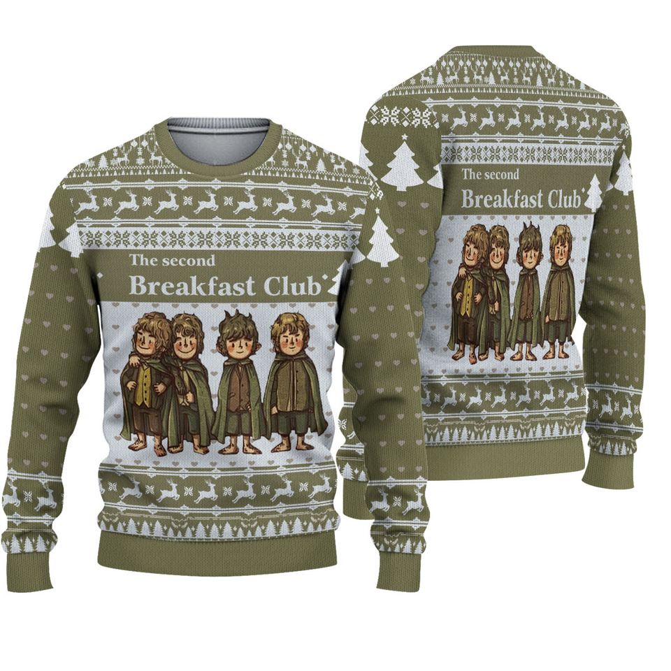 Second Breakfast Ugly Christmas Sweater