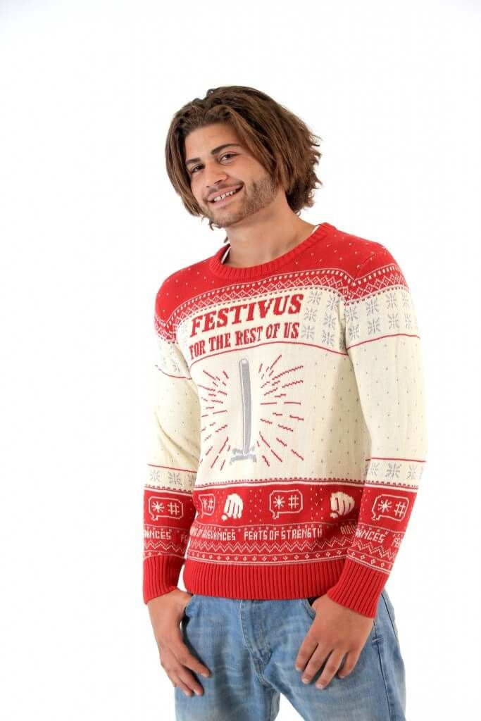 Seinfeld Festivus For The Rest Of Us Pole For Unisex Ugly Christmas Sweater Adult 3D Funny Matching for family - Image 3