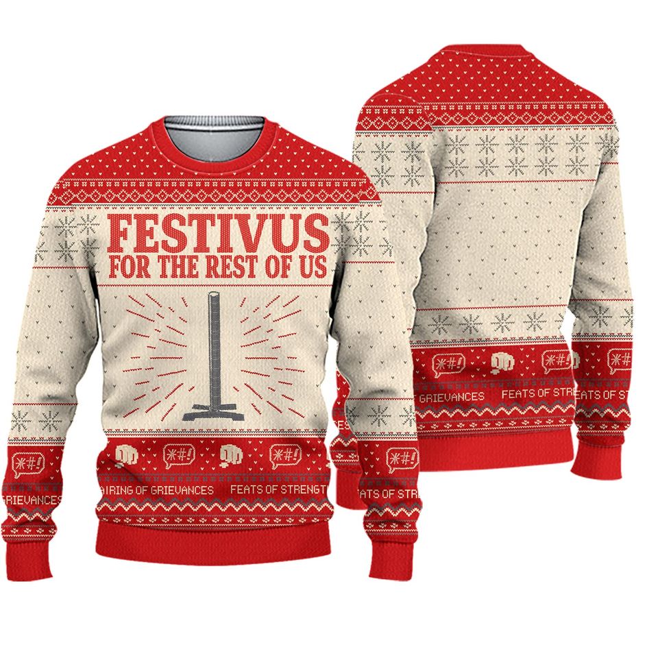 Seinfeld Festivus Rest Of Us Holiday Ugly Sweater