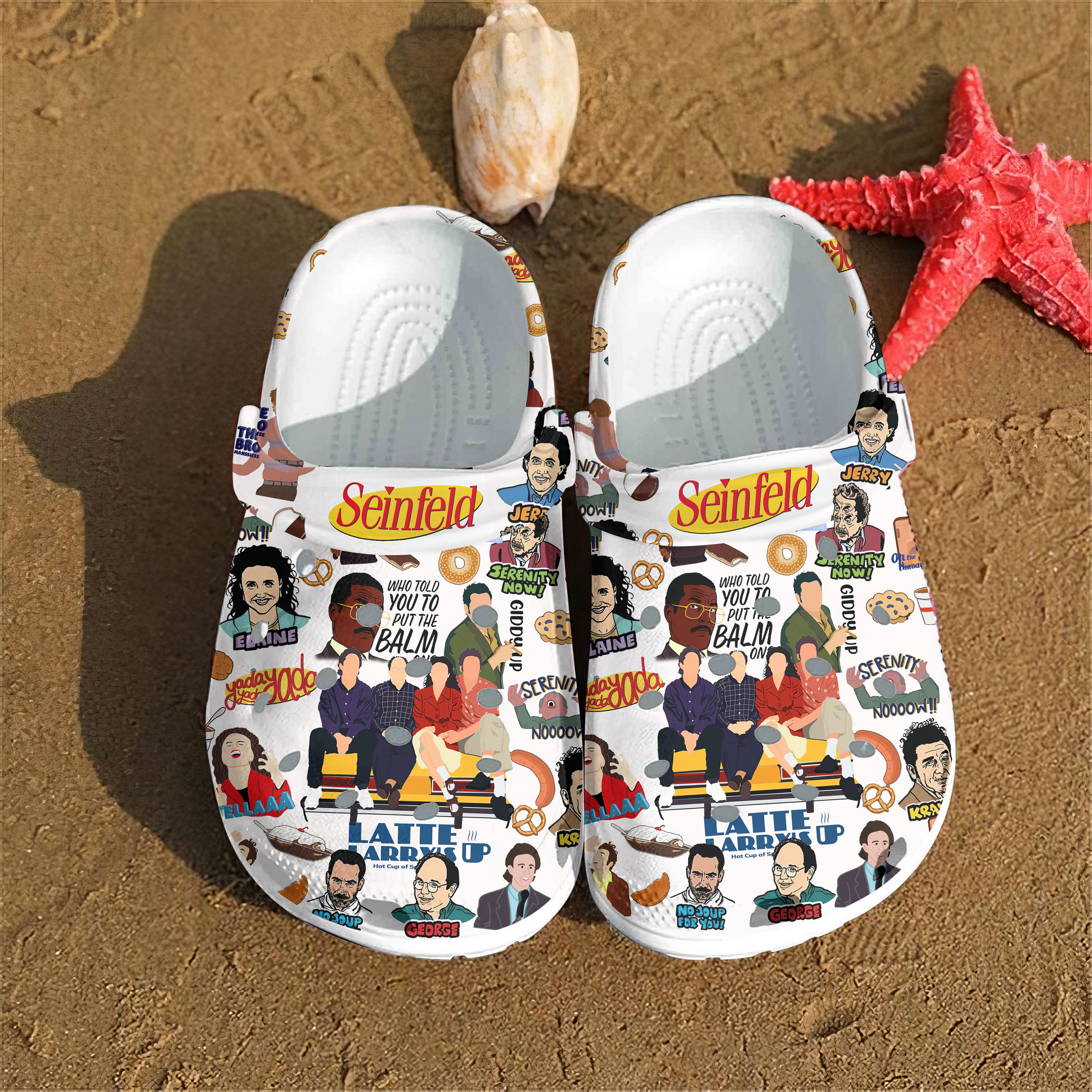 Seinfeld TV Series Crocs Crocband Clogs Shoes Comfortable For Men Women and Kids
