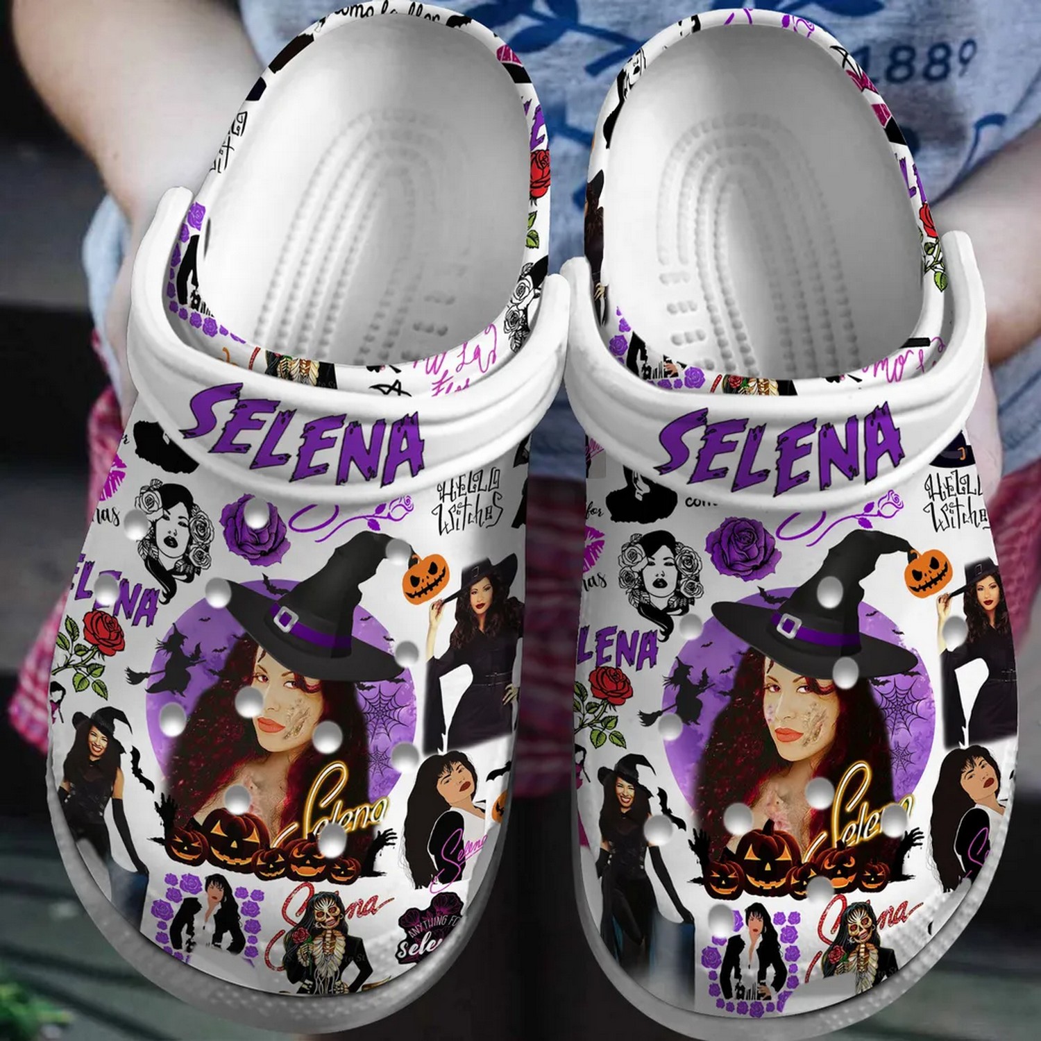 Selena Gomez Music Crocs Crocband Clogs Shoes Comfortable For Men Women and Kids