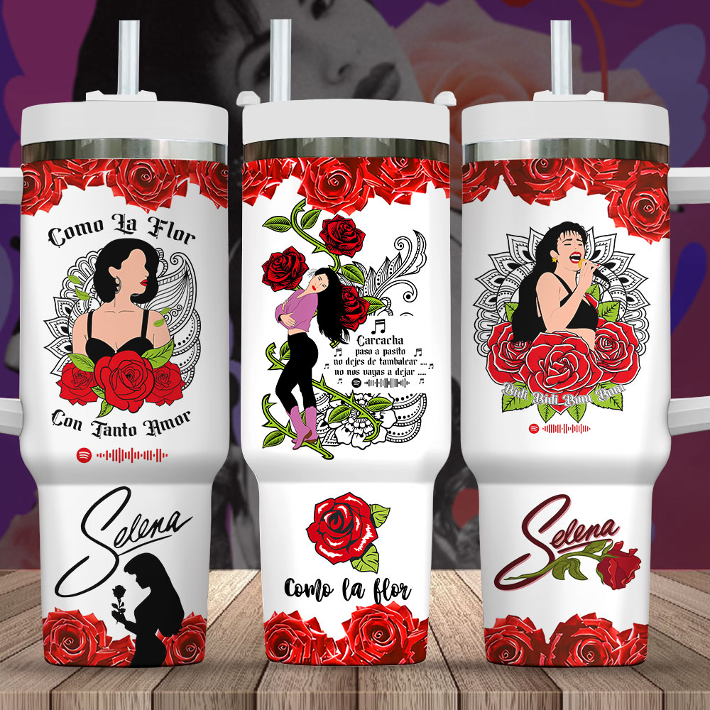 Selena Quintanilla Pérez Music Custom Stanley Cup 40 oz 30 oz Tumbler With HandleTVC2301246