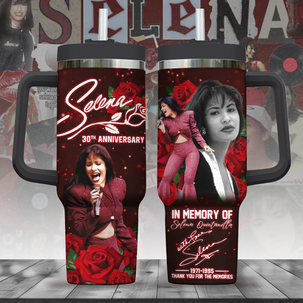 Selena Quintanilla PÃ©rez Music Custom Stanley Cup 40 oz 30 oz Tumbler With HandleTVC2301246