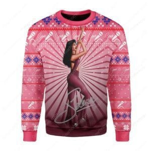 Selena Quintanilla Ugly Christmas Sweater Adult 3D Funny Matching for family