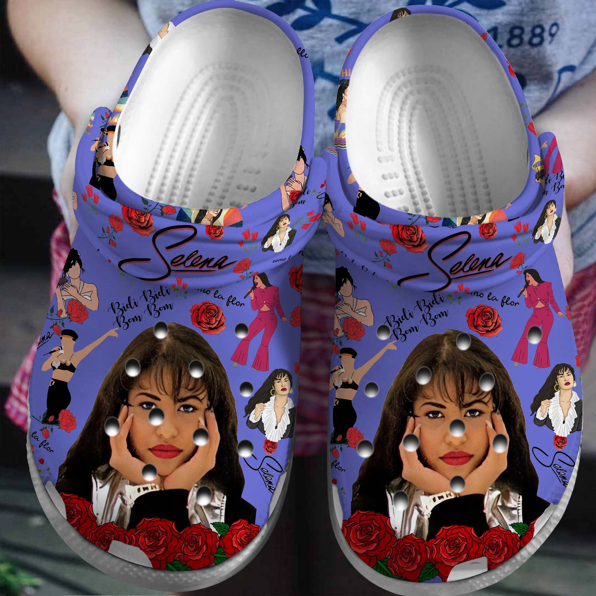 Selena Singer Music Crocs Crocband Clogs Shoes Comfortable For Men Women and Kids