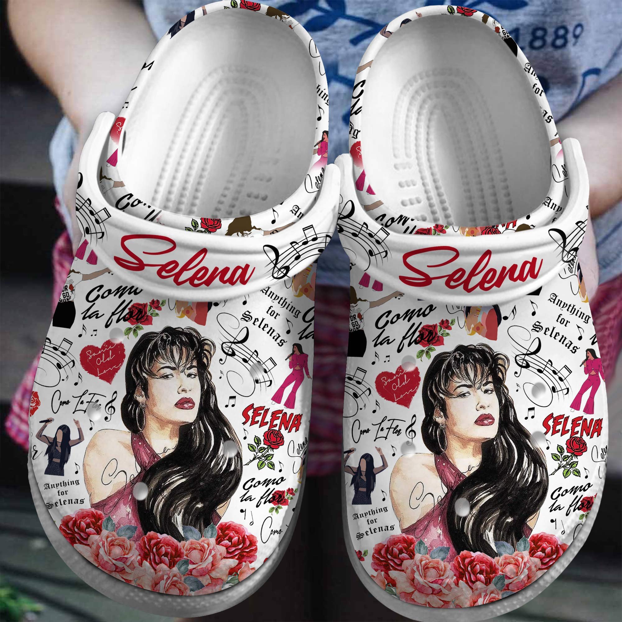 Selena Singer Music Crocs Crocband Clogs Shoes Comfortable For Men Women and Kids