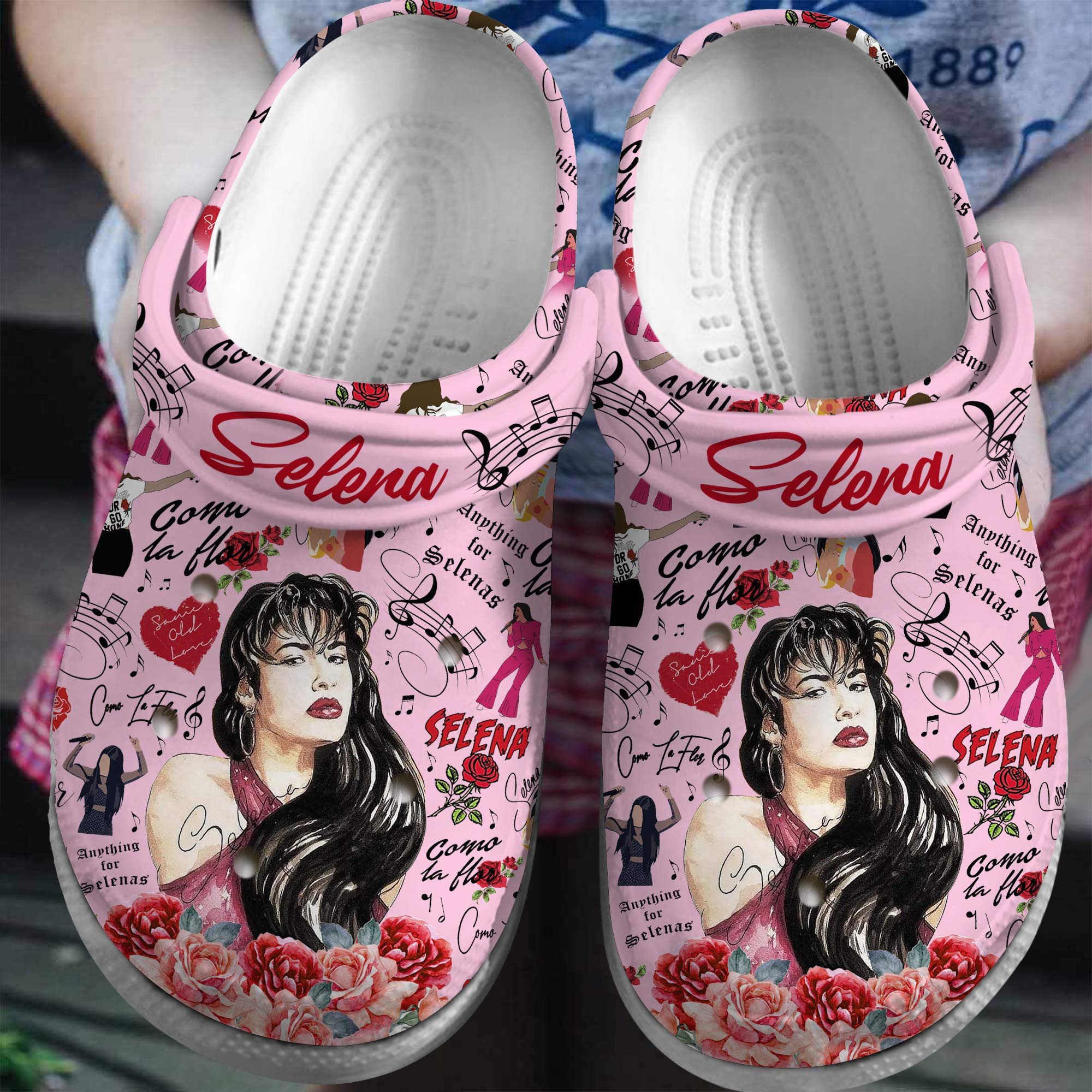 Selena Singer Music Crocs Crocband Clogs Shoes Comfortable For Men Women and Kids