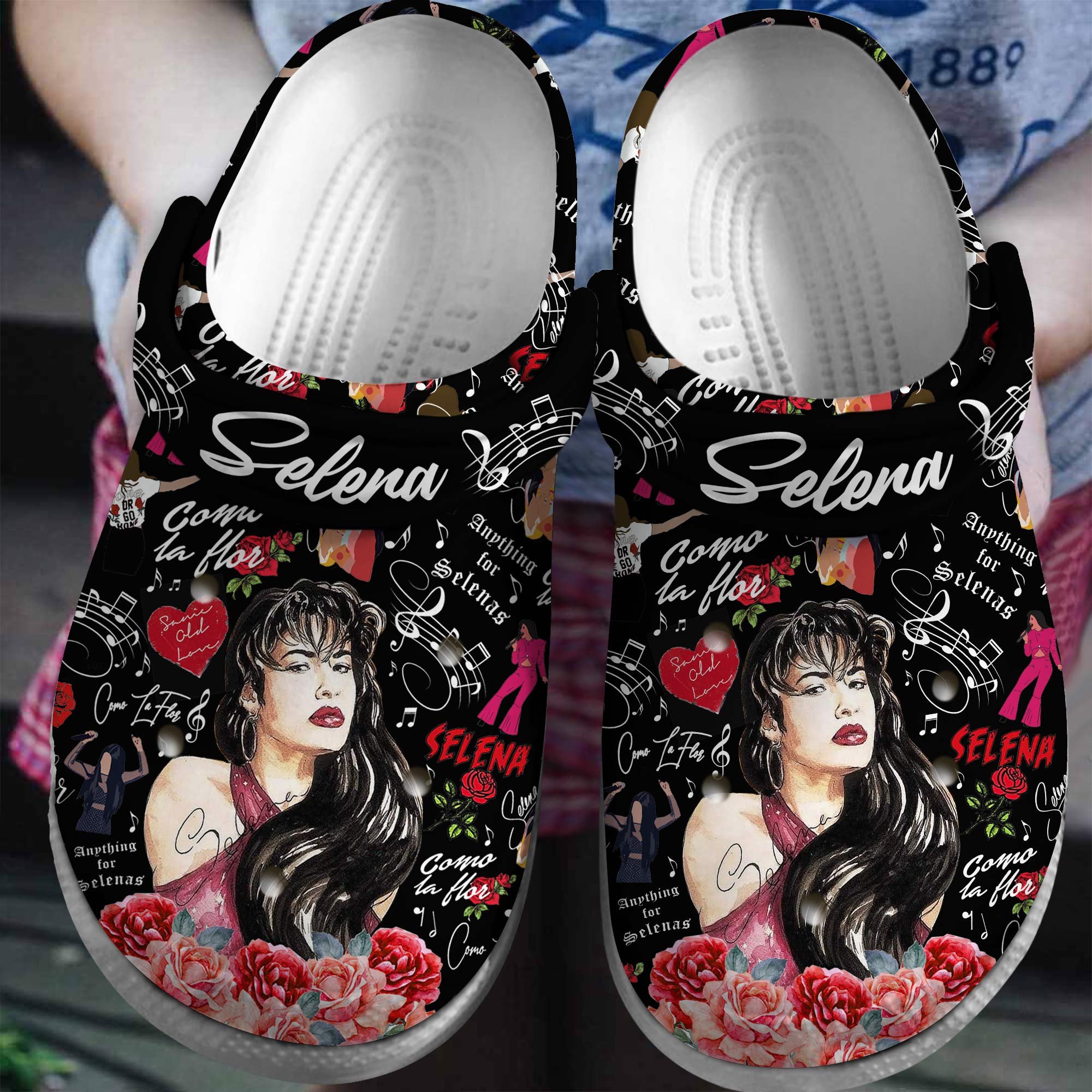 Selena Singer Music Crocs Crocband Clogs Shoes Comfortable For Men Women and Kids