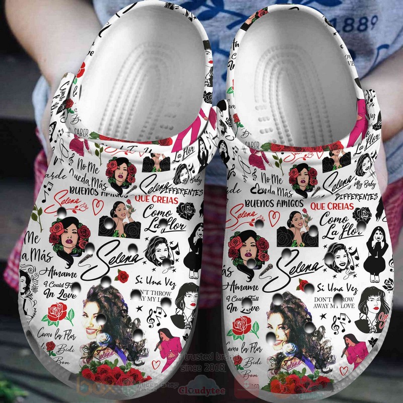 Selena Singer Music Crocs Crocband Clogs Shoes Comfortable For Men Women and Kids