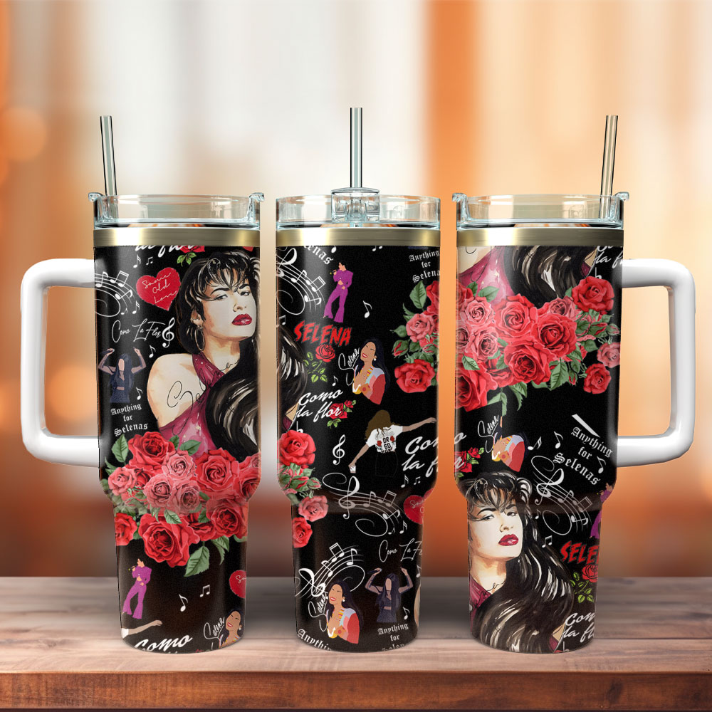Selena Singer Music Custom Stanley Cup 40 oz 30 oz Tumbler With HandleTVC2301335