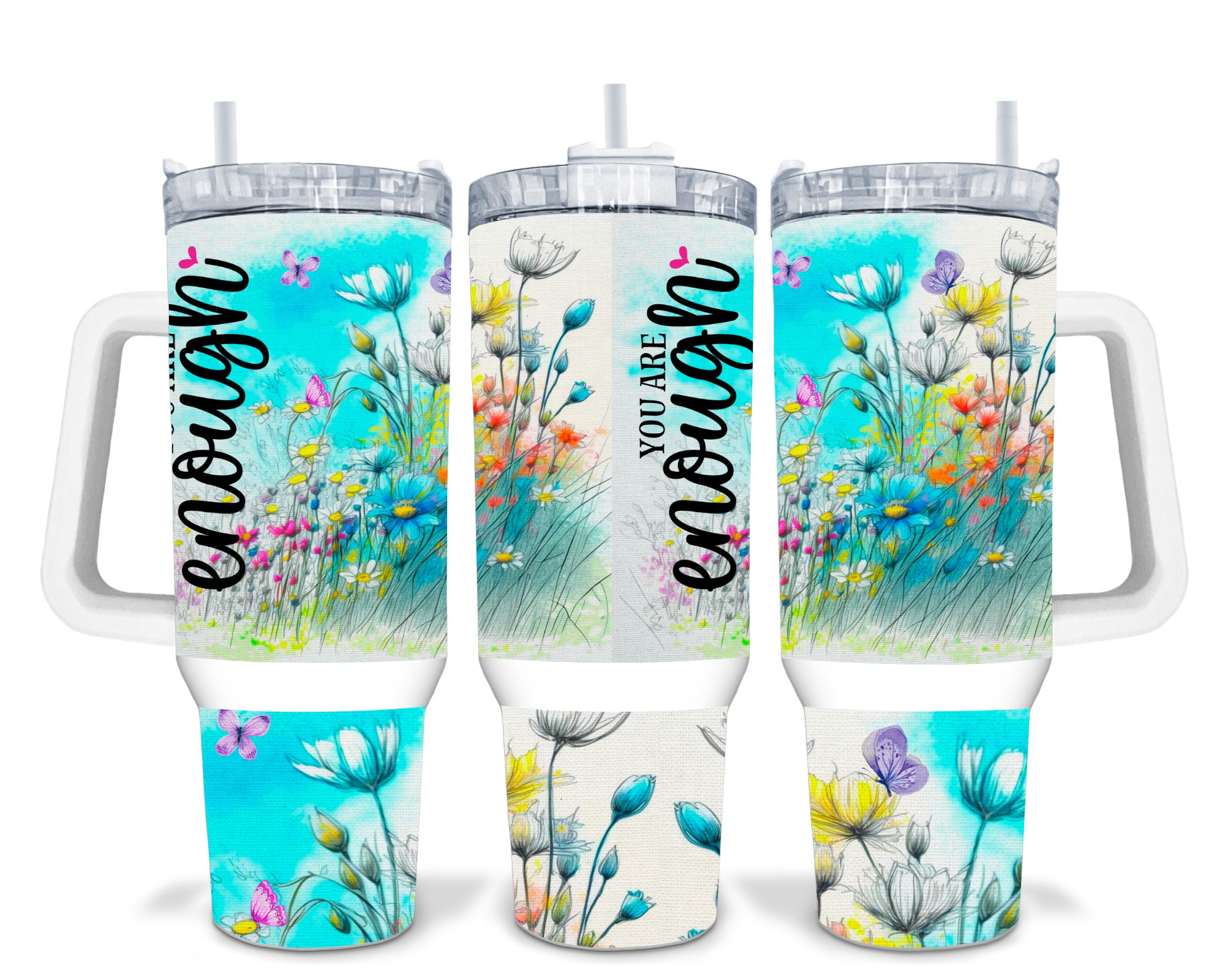 Self Affirmations Mental Health Awareness Custom Stanley Cup 40 oz 30 oz Tumbler With HandleTVC2301231