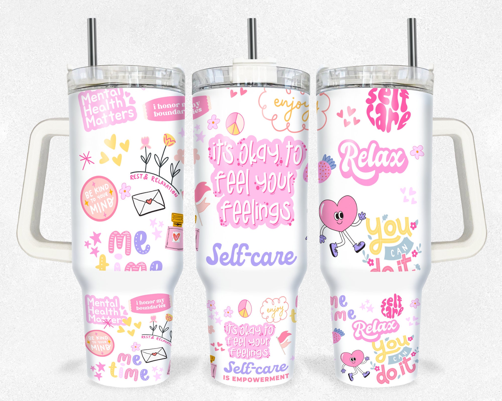 Self Love Affirmations Custom Stanley Cup 40 oz 30 oz Tumbler With HandleTVC2301156
