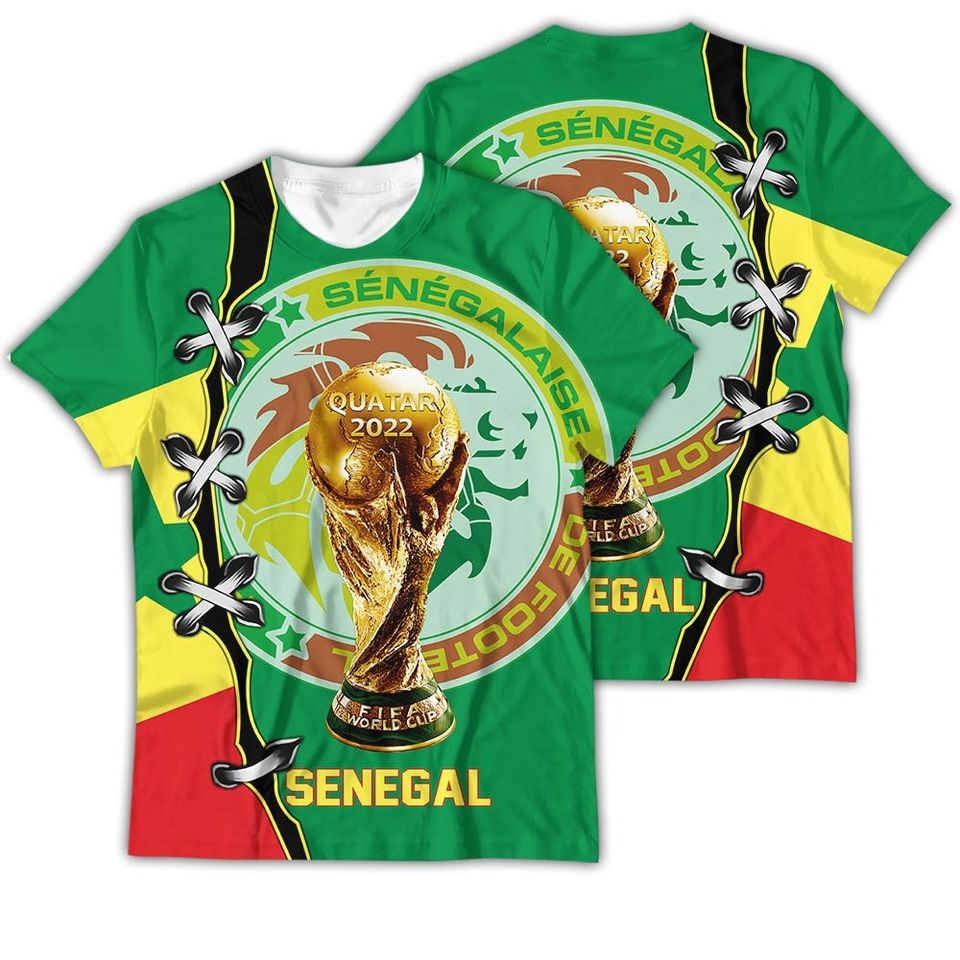 Senegal Flag National Soccer Team, World Cup 2022, Senegal Football Fans 3D Sweater - Image 4