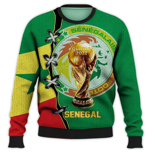 Senegal Flag National Soccer Team, World Cup 2022, Senegal Football Fans 3D Sweater - Image 11