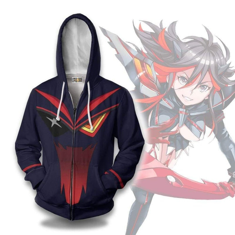 Senketsu Uniform Cosplay Costume Kill la Kill 3D All Over Print Hoodie, Zip Hoodie